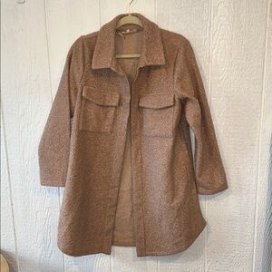 Melloday Light Pink Trench Winter Coat